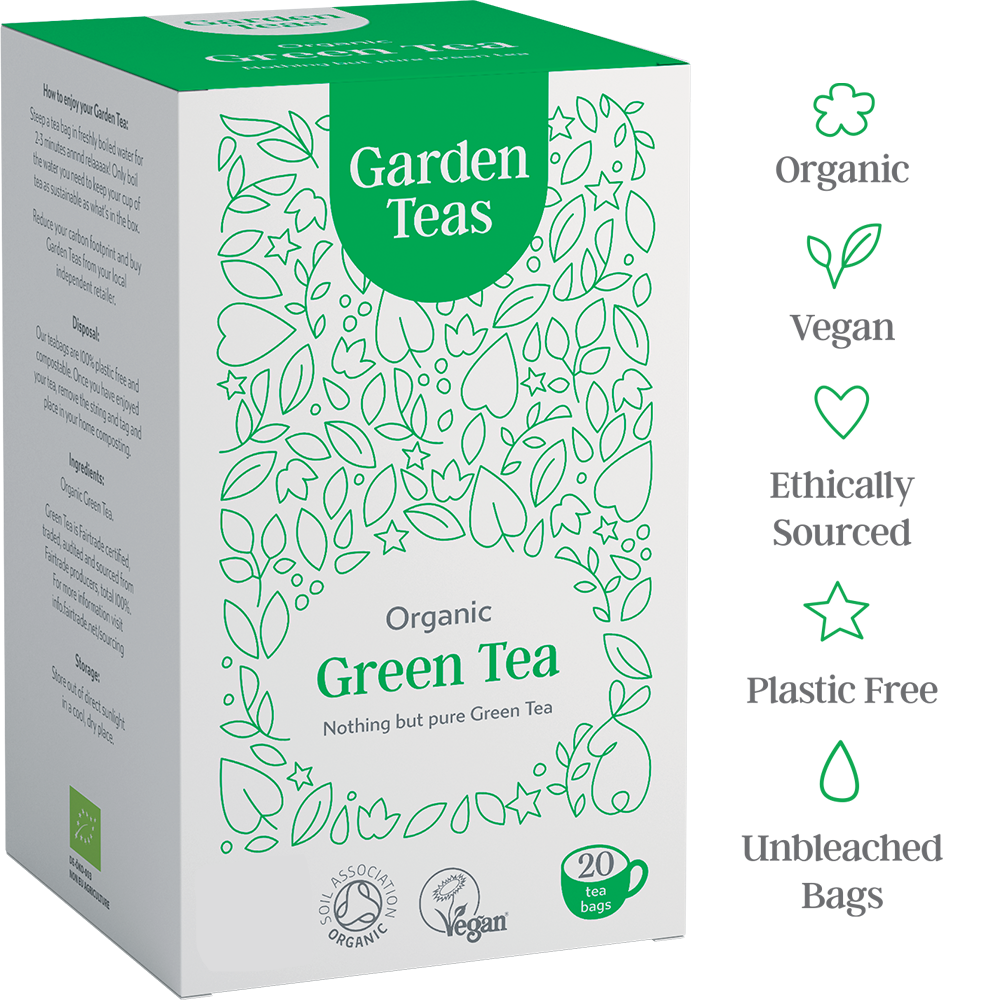 Organic Green Tea 20 Plastic Free Envelopes