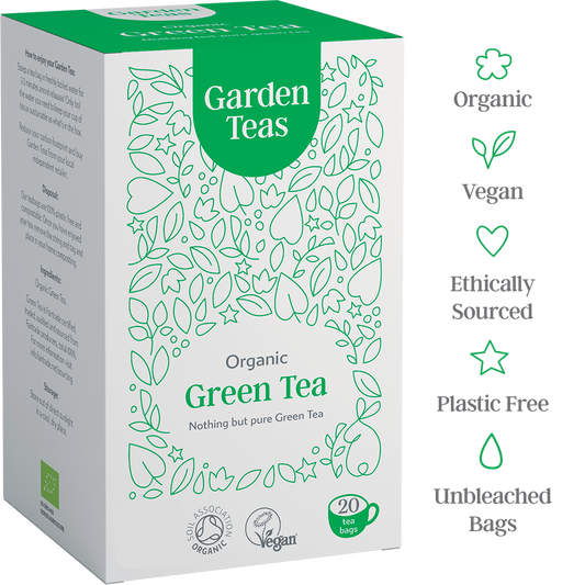 Organic Green Tea 20 Plastic Free Envelopes